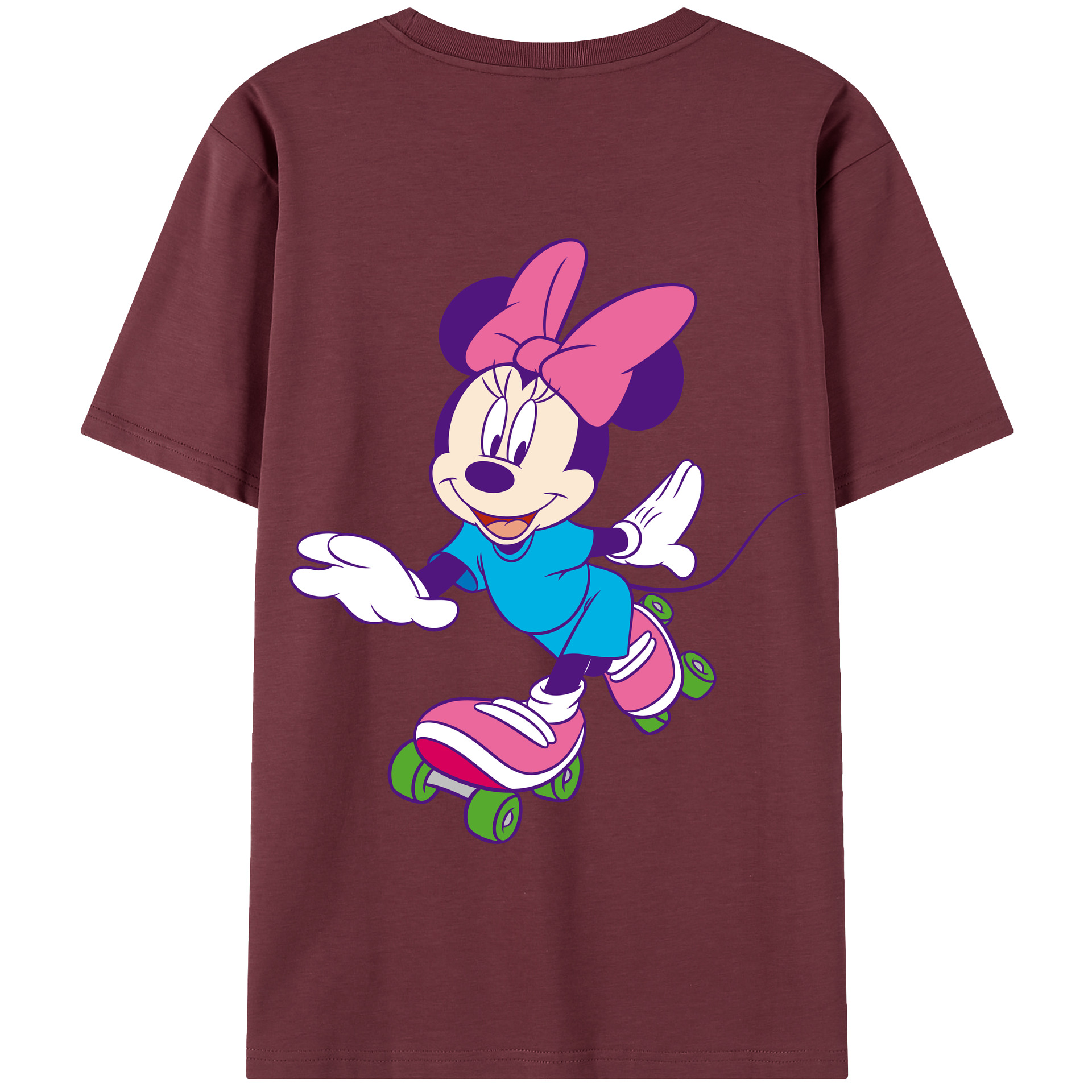（画像用） ミッキーマウス Mickey Mouse 綿100％半袖Tシャツ（背面プリント）